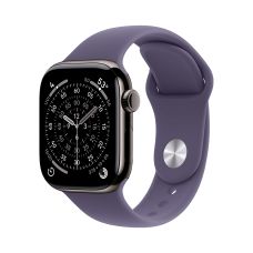 Apple Watch Series 11, 46 mm, Slate Titanium GPS+Cellular, Purple Fog Sport Band M/L